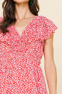 Poppy Floral Midi Dress