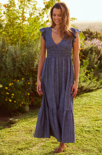 Selena Denim Midi Dress
