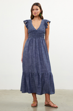 Load image into Gallery viewer, Selena Denim Midi Dress
