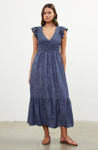 Selena Denim Midi Dress