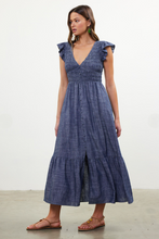 Load image into Gallery viewer, Selena Denim Midi Dress