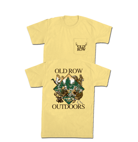 Old Row The Great Outdoors Tee - Butter Yellow