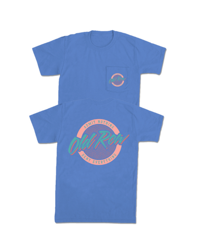 Old Row Circle Logo Pocket Tee - Mystic Blue