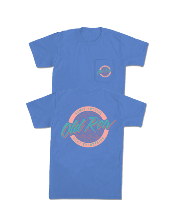 Old Row Circle Logo Pocket Tee - Mystic Blue