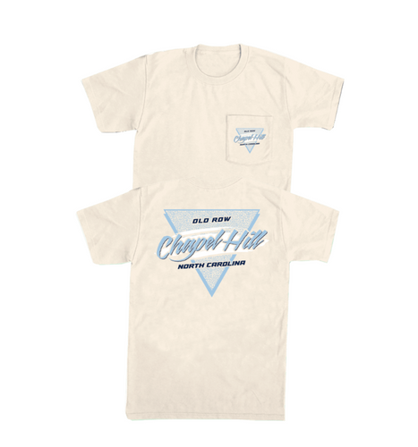 Old Row Chapel Hill Retro Triangle 2.0 Pocket Tee - Ivory