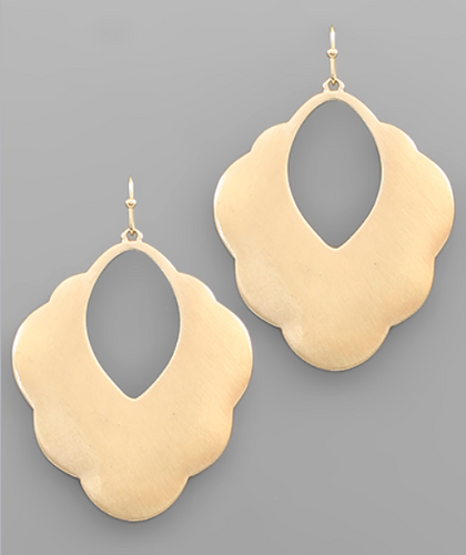 Gold Leaf Dangle Earrings