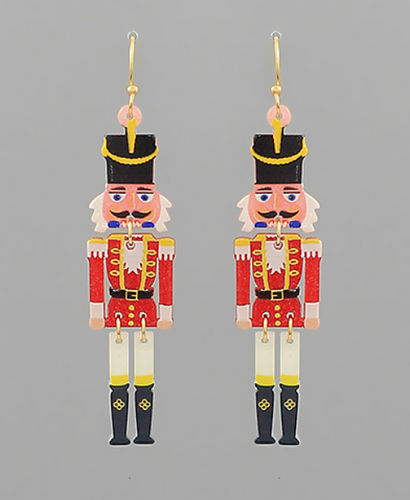 Christmas Nutcracker Drop Earrings