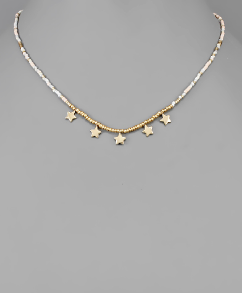 Star Charm Beaded Necklace