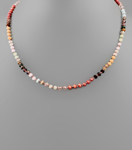 Glass Beaded Choker Necklace