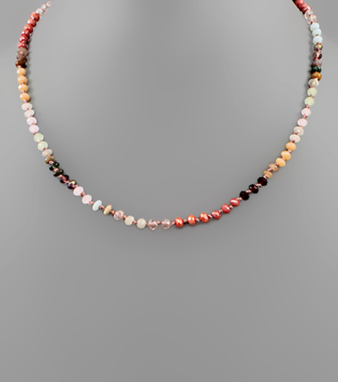 Glass Beaded Choker Necklace