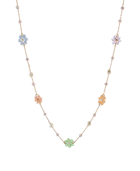 Pastel Floral Accent Necklace