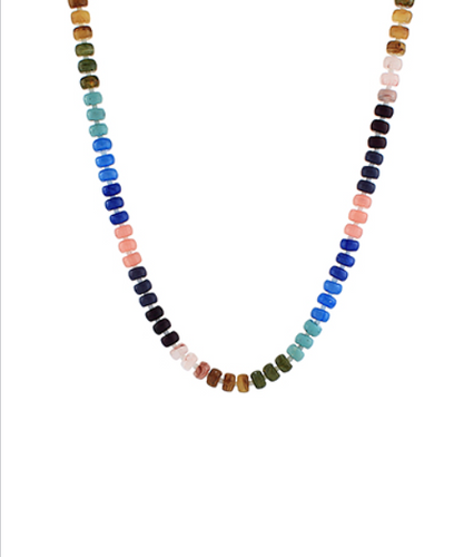 Colorful Marble Beaded Necklace