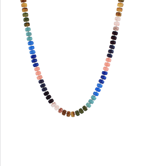 Colorful Marble Beaded Necklace