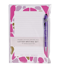 Load image into Gallery viewer, Letter Writing Stationery Set - "Live Every Moment"