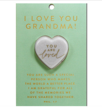 Load image into Gallery viewer, I Love You Grandma Love Heart Stone
