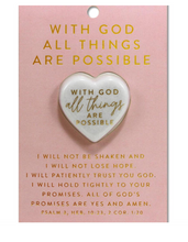 Load image into Gallery viewer, All Things Are Possible Love Heart Stone