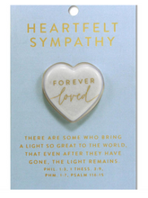 Load image into Gallery viewer, Heartfelt Sympathy Love Heart Stone