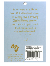 Load image into Gallery viewer, Heartfelt Sympathy Love Heart Stone