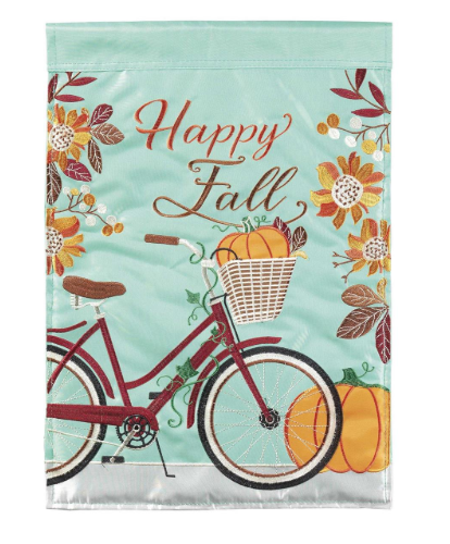 Happy Fall Bike Garden Flag