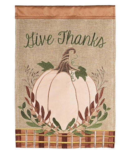 Give Thanks Garden Flag