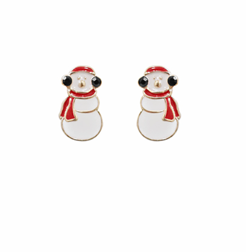 Snowman Stud Earrings