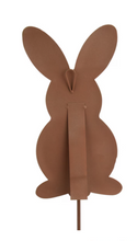 Load image into Gallery viewer, RTC Decorative Stake - Pink Gingham Bunny