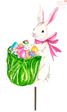 Load image into Gallery viewer, RTC Decorative Stake - Cabbage Bunnies