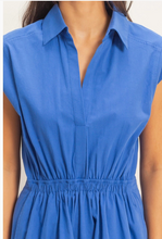 Load image into Gallery viewer, Lyla Collared Mini Dress - Cobalt Blue