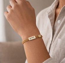 Load image into Gallery viewer, Sentiment Cord Bracelet by Lenny and Eva