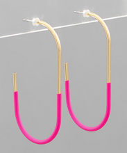 Load image into Gallery viewer, Two Tone Gold Hoops *Multiple Colors*