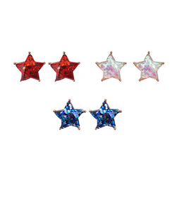 Shining Star Stud Earrings *3 Colors*