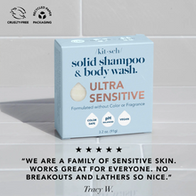 Load image into Gallery viewer, Kitsch Ultra Sensitive Shampoo &amp; Body Wash Bar