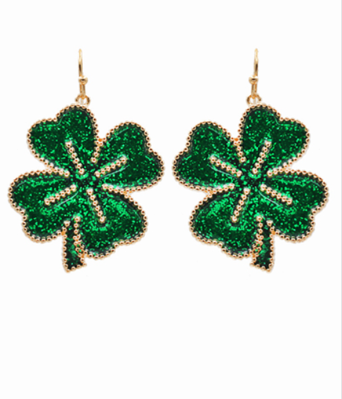 Lucky Lady Shamrock Earrings