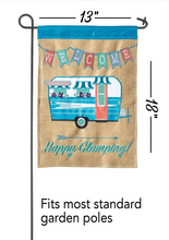 Load image into Gallery viewer, Happy Glamping Garden Flag