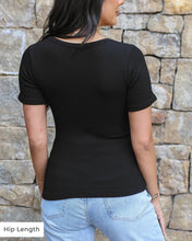 Load image into Gallery viewer, Grace &amp; Lace Short Sleeve Brami - Black *Hip Length*