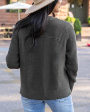 Load image into Gallery viewer, Grace &amp; Lace Slouchy Knit Pocket Cardigan - Deep Olive