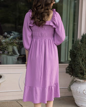 Load image into Gallery viewer, Grace &amp; Lace Smocked Ruffle Maxi Dress - Orchid