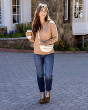 Load image into Gallery viewer, Grace &amp; Lace So Soft Knit Sweater Hoodie - Camel