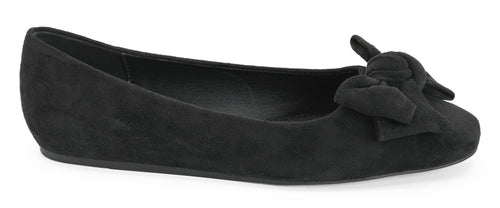 Corky's Sugar Rush Ballet Flats - Black Faux Suede