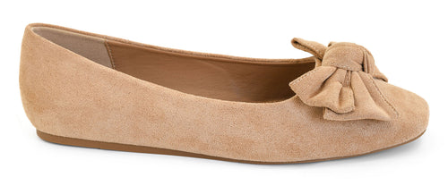 Corky's Sugar Rush Ballet Flats - Camel Faux Suede