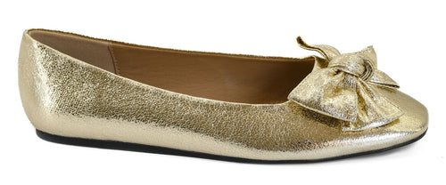 Corky's Sugar Rush Ballet Flats - Gold Crinkle Metallic