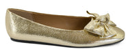 Corky's Sugar Rush Ballet Flats - Gold Crinkle Metallic - Size 6 & 10 ONLY
