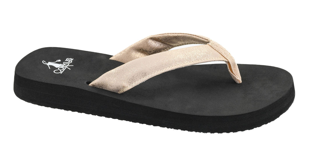 Corky's Summer Plans Sandal - Gold Washed Metallic