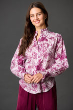 Load image into Gallery viewer, Rory Ruffle Button Up - Bordeaux