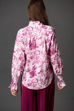 Load image into Gallery viewer, Rory Ruffle Button Up - Bordeaux