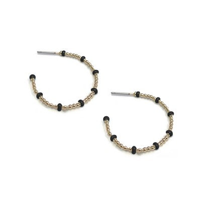 Meghan Browne Tarrant Earring - Gold Black