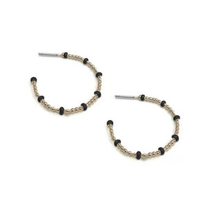 Meghan Browne Tarrant Earring - Gold Black