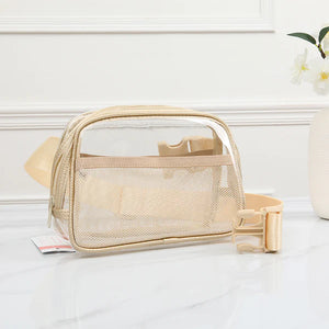 Raya Clear Belt Bag- Gold