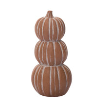 Load image into Gallery viewer, Resin Light Up Stacked Pumpkin