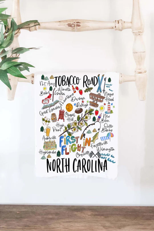 North Carolina State Cotton Tea Towel